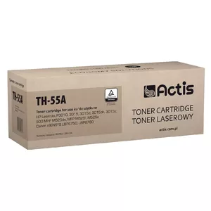 Toneris ACTIS TH-55A saderīgs ar HP 55A CE255A / Canon CRG-724, melns, 6000 lapas, 1 gab.