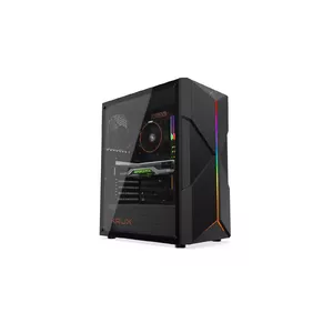 PC case KRUX ASTRAL Black ATX/mATX/Mini-ITX, tempered glass, 3x3.5" + 3x2.5" bays, GPU 29 cm, PSU 25.5 cm