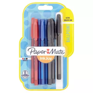 Papermate InkJoy 100 ST Melns, Zils, Sarkans Lodīšu pildspalva Vidējs 8 pcs