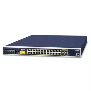 PLANET IGS-6325-24P4S Managed L3 Industrial Gigabit Ethernet Switch with 24 PoE Ports and 4 SFP Slots