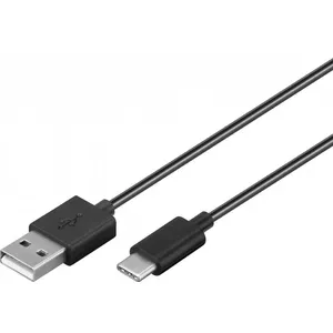Goobay 45735 USB kabelis USB 2.0 1 m USB A USB C Melns
