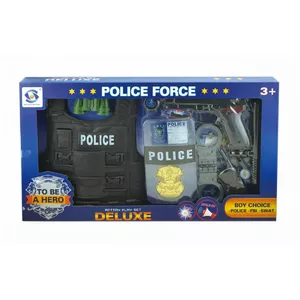 Policijas komplekts ar vesti