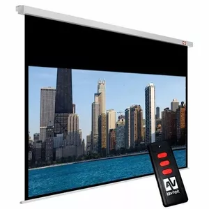 Projekcijas ekrāns AVTEK Cinema Electric 300P motorisks 16:9, diagonāle 131" (3,33 m), redzamais 290×163 cm, griestu/virsmas stiprinājums