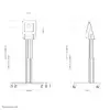 Motorised floor stand Neomounts NM-HUB2LIFTSILVER Photo 8
