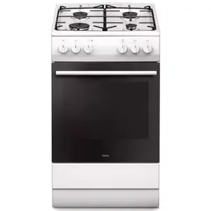 Freestanding cooker AMICA 57GEH2.33ZpPF(W) — gas hob 4 zones, electric oven 62 L, white, 50×60×85 cm