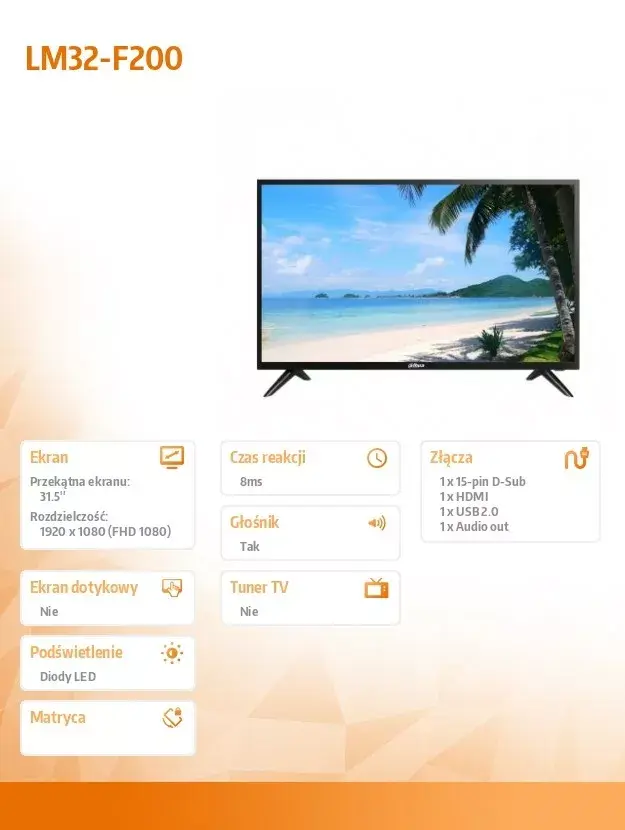 DAHUA LM32-F200 31.5" Full HD монитор Photo 5