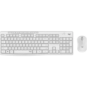 Logitech MK295 Silent Wireless Combo клавиатура Мышь входит в комплектацию USB QWERTZ Немецкий Белый