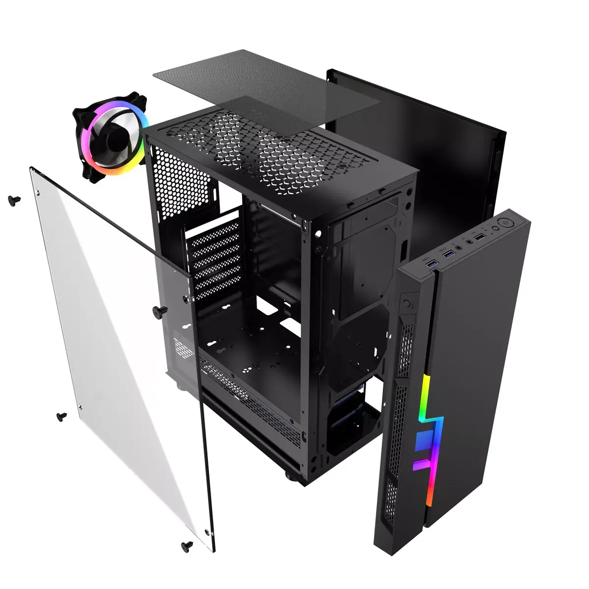 GEMBIRD Fornax 2000 RGB корпус PC Midi Tower Photo 10