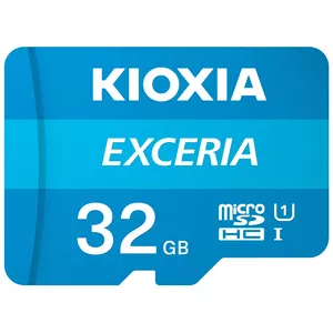 MicroSDHC flash memory Kioxia Exceria 32 GB Class 10 UHS-I U1 100 MB/s, blue (with SD adapter)