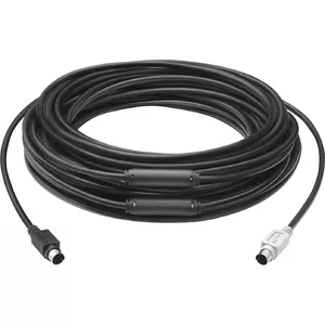 Logitech GROUP 15m Extender Cable кабель PS/2 6-p Mini-DIN Черный