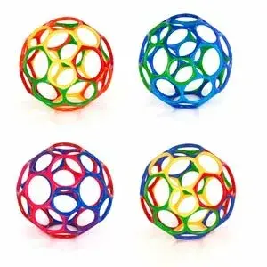 Игровой мяч Oball Classic голубо-зелёный от Oball — лёгкий мяч с открытой структурой