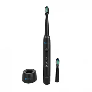 Electric vibrating toothbrush ORO‑MED SONIC BASIC BLACK — adult, 3 modes (Deep clean, Sensitive, Whitening), built‑in battery, 2 brush heads