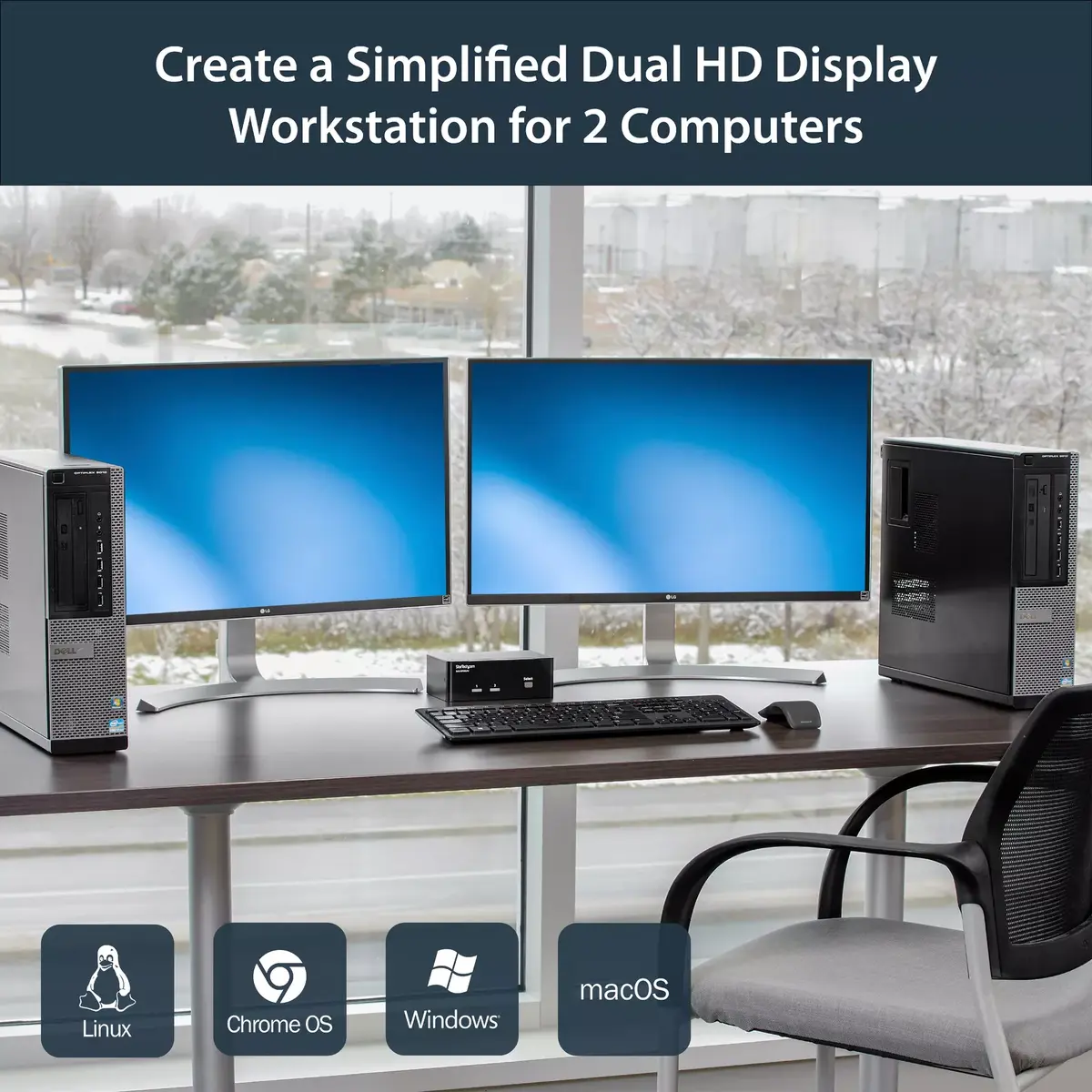 KVM Switch StarTech.com 2 Port Dual DisplayPort USB Photo 7