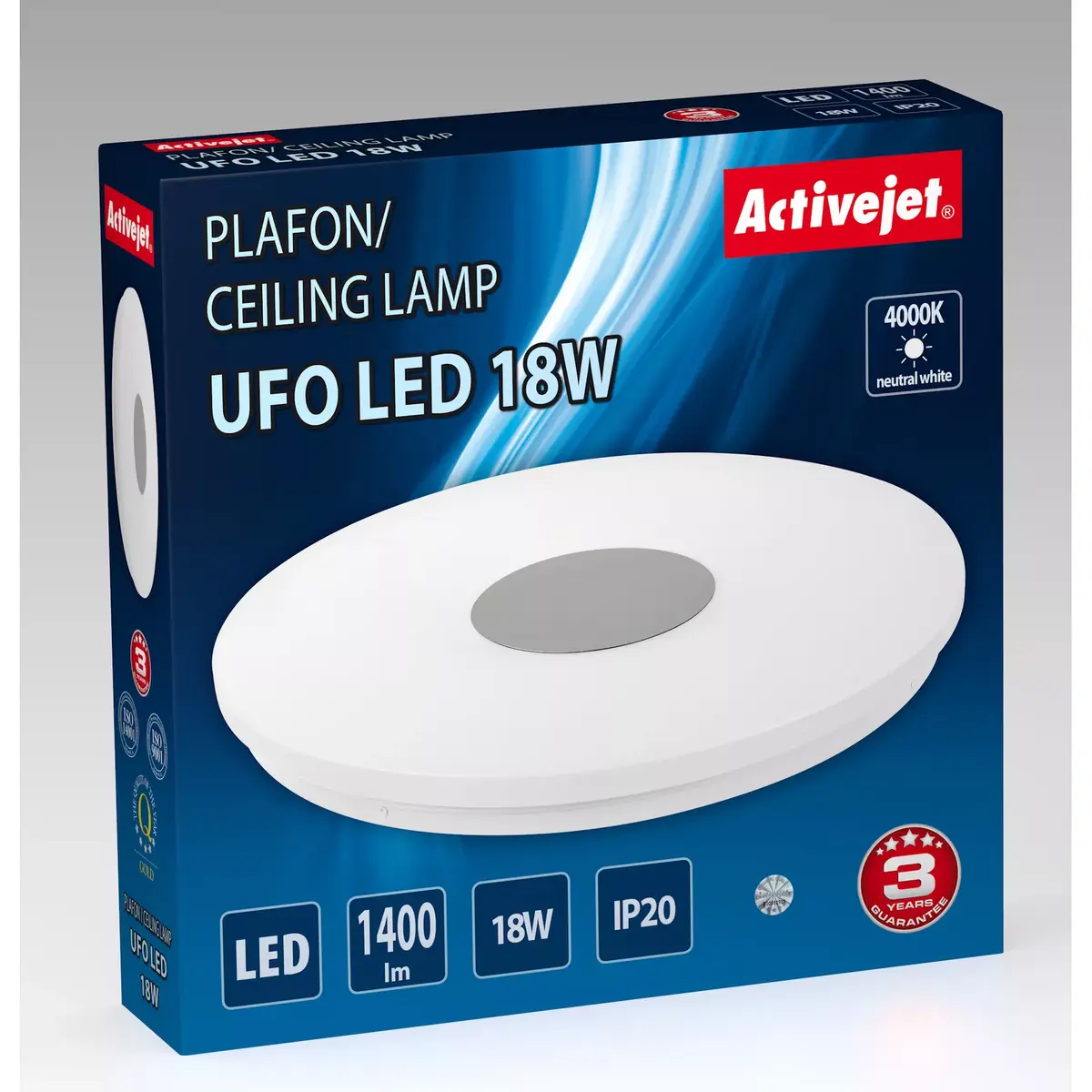 Griestu lampa ActiveJet AJE-UFO 18W LED Photo 2