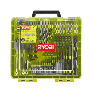 Ryobi RAKDD100 Drill and Drive Bit Set 100-Piece