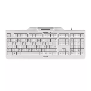 Keyboard CHERRY KC 1000 SC Universal USB AZERTY Belgian White