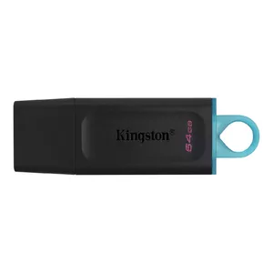 Kingston Technology DataTraveler Exodia USB флеш накопитель 64 GB USB тип-A 3.2 Gen 1 (3.1 Gen 1) Черный, Бирюзовый