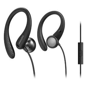 Philips TAA1105BK/00 headphones/headset Wired Ear-hook, In-ear Sports Black