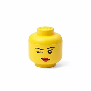Storage box room copenhagen LEGO Storage Head "Whinky" mini, yellow - children's storage container
