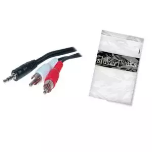 Audio kabelis ShiverPeaks Basic-S 2.5m 2xRCA 3.5mm