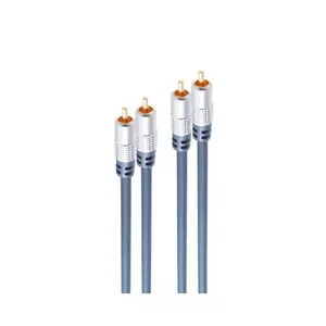Audio kabelis S/CONN SP40110 10 m 2 x RCA Zils