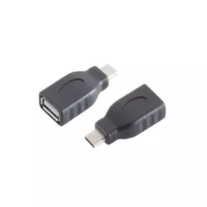Cable gender changer S/CONN 13-20013 USB 3.1 C to USB 2.0 A Black