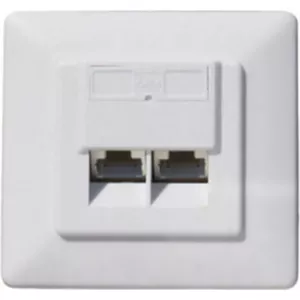 Shielded Cat 6A Surface Connection Box helos 74276-SET 2‑Port