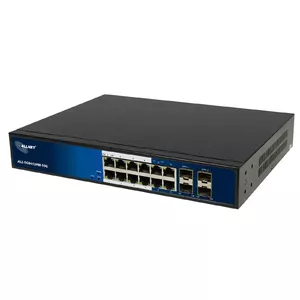 ALLNET ALL-SG8412PM-10G tīkla pārslēgs Vadīts L2/L4 10G Ethernet (100/1000/10000) Power over Ethernet (PoE) Melns