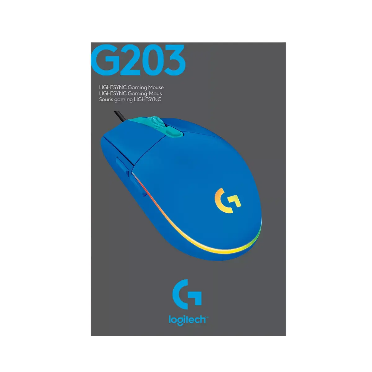Spēļu pele Logitech G G203 LIGHTSYNC Photo 9