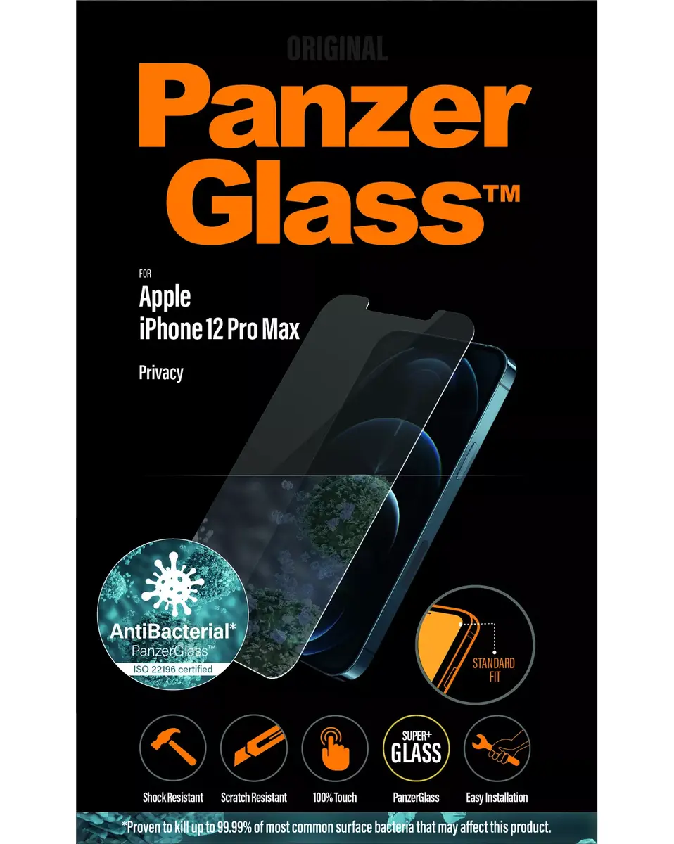PanzerGlass Privacy защитное стекло для iPhone 12 Pro Max Photo 2