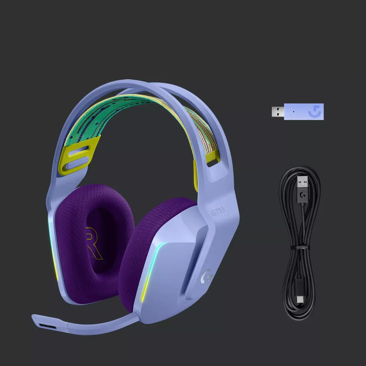 Наушники Logitech G G733 LIGHTSPEED Wireless RGB Gaming Headset Photo 6