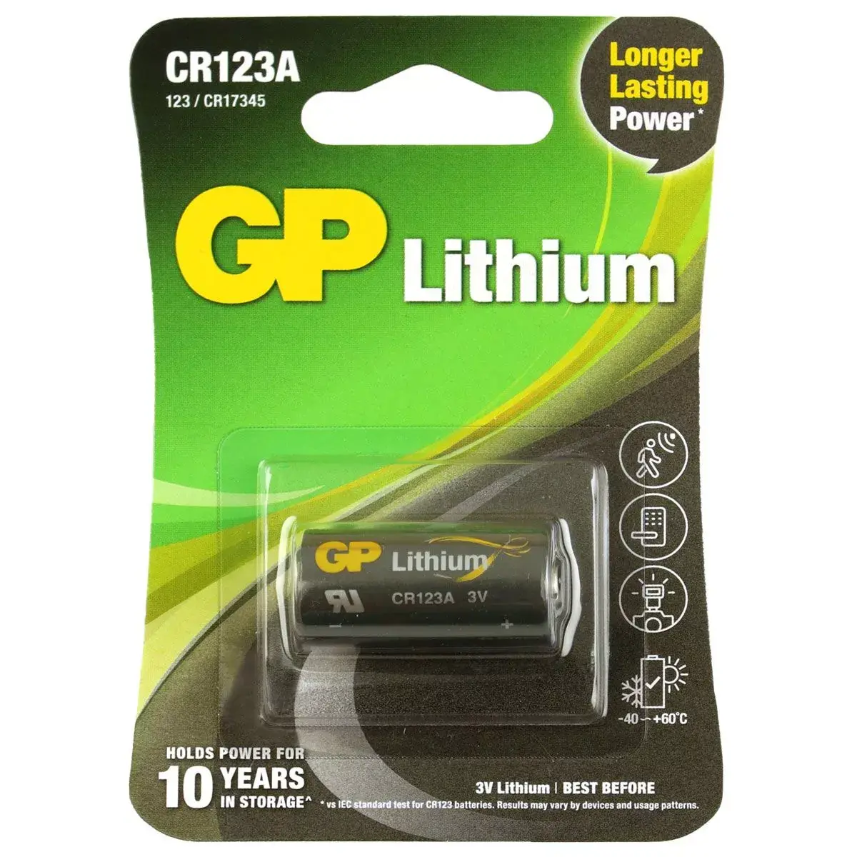 Vienreizējā baterija GP Batteries 070CR123AEC1 Photo 4