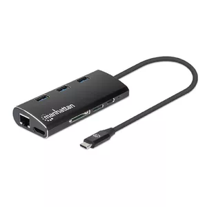 Manhattan 152440 dokstacija USB Veids-C Melns