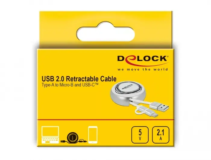Ivelkams kabelis DeLOCK USB 2.0 2 in 1 Photo 5