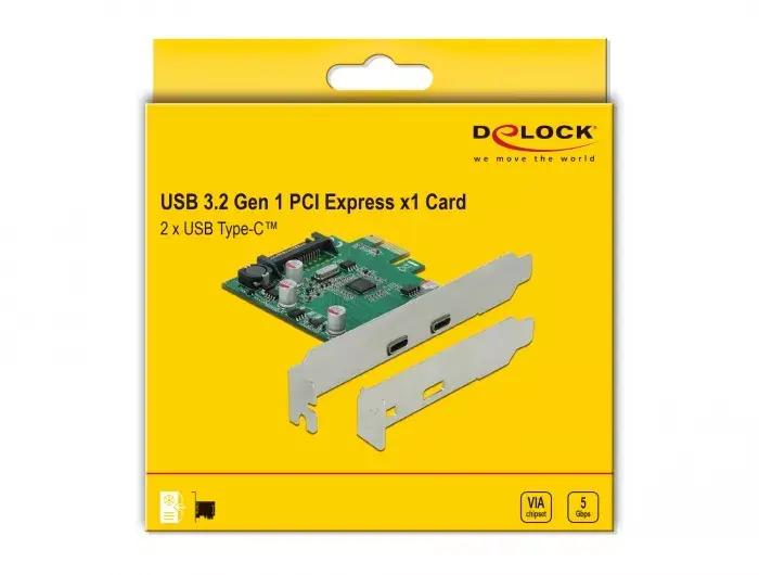 DeLOCK PCI Express x1 karte uz 2 x USB Type-C™ female Photo 4