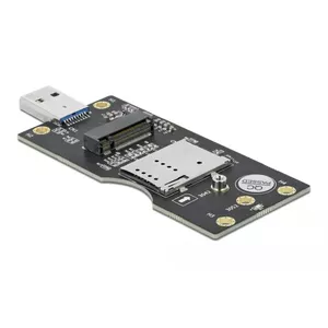 USB 3.0 Pārveidotājs DeLOCK 63166 Type-A male uz M.2 Key B ar SIM slotu