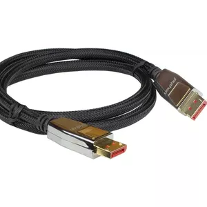 DisplayPort kabelis PYTHON GC-M0258 1.4, 10 m, melns, neilona pinums