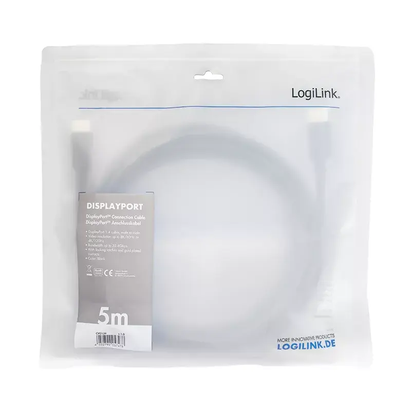 DisplayPort kabelis LogiLink CV0139 Photo 4
