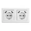 Sienas kontaktligzda DeLOCK 2-virziena ar 4 USB portiem Photo 3