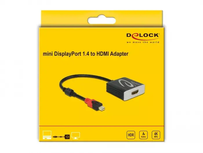 Aktīvais mini DisplayPort 1.4 uz HDMI adapteris DeLOCK Photo 2