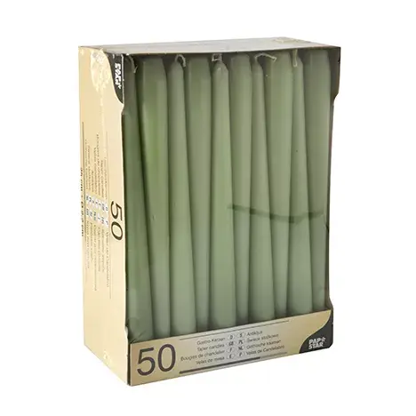 Wax taper candles Papstar 88341, Ø 2.2 cm, 25 cm Photo 3