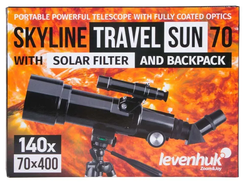Levenhuk Skyline Travel Sun 70 Refractor Telescope Photo 3