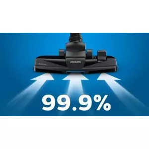 99.9% dust pick-up* to deliver thorough cleaning results.