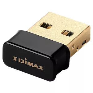 Wi‑Fi адаптер USB EDIMAX EW-7811Un V2 — 150 Мбит/с, 2.4 ГГц, Wi‑Fi 4 (802.11n), питание от USB, чёрный