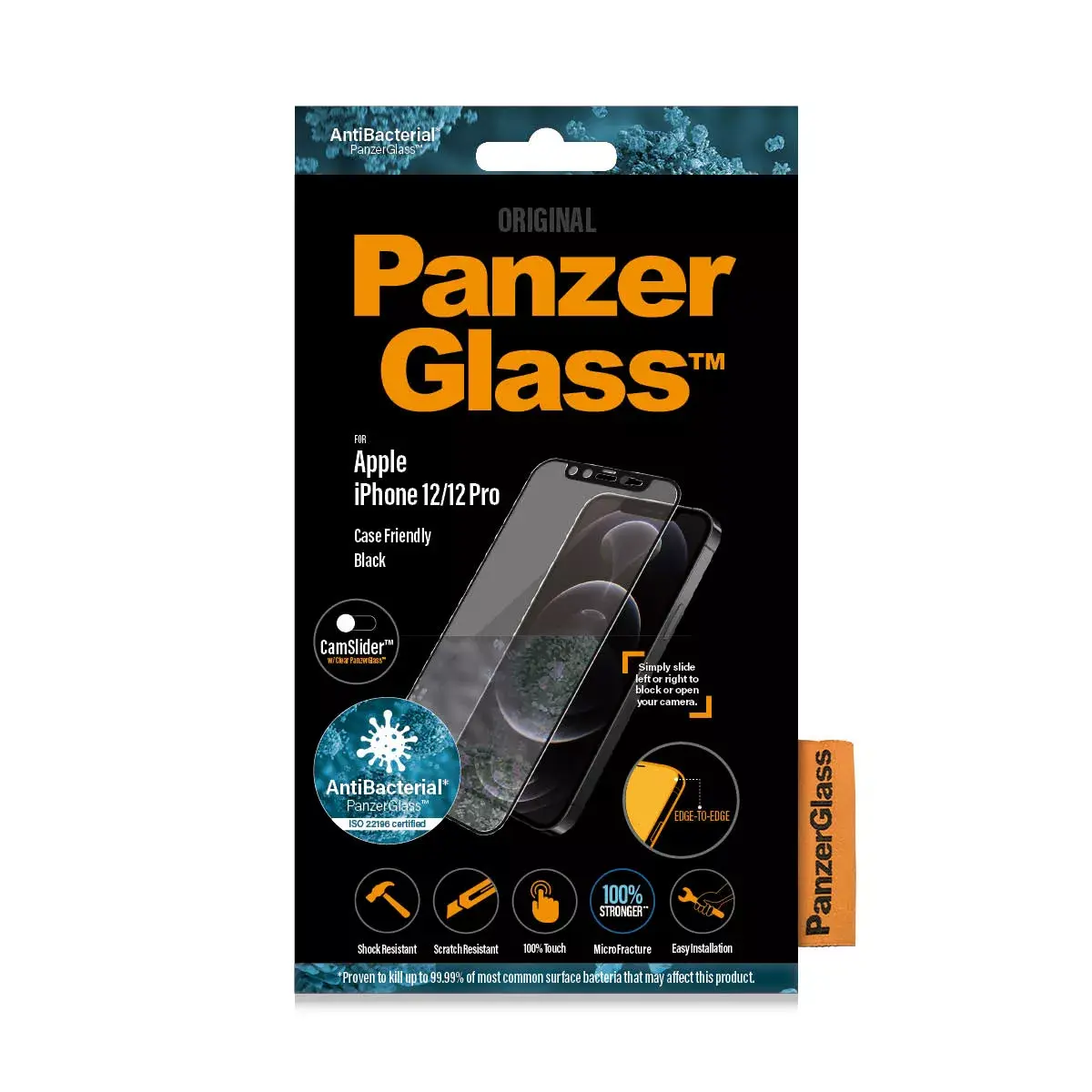 PanzerGlass CamSlider ekrāna aizsargs iPhone 12/12 Pro Photo 2