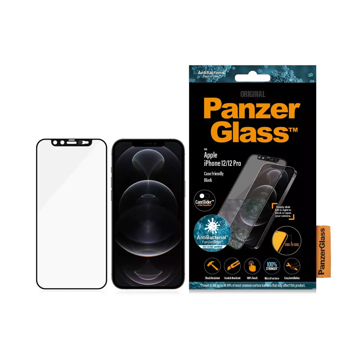 PanzerGlass CamSlider ekrāna aizsargs iPhone 12/12 Pro Photo 3