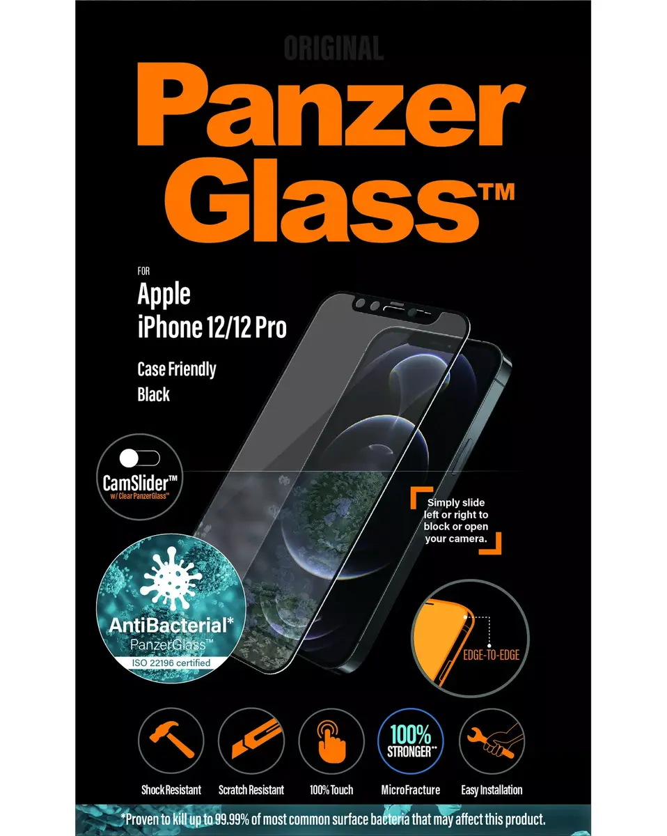 PanzerGlass CamSlider ekrāna aizsargs iPhone 12/12 Pro Photo 8