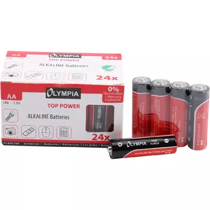 Household Battery AA Alkaline Olympia 40179