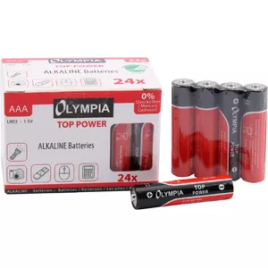 Household Battery AAA Alkaline Olympia 40180