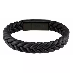 Bracelet Zippo braided leather 22 cm model 2.006.222